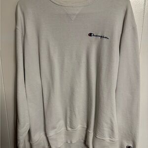 Vintage Champion Men's White Sweatshirt